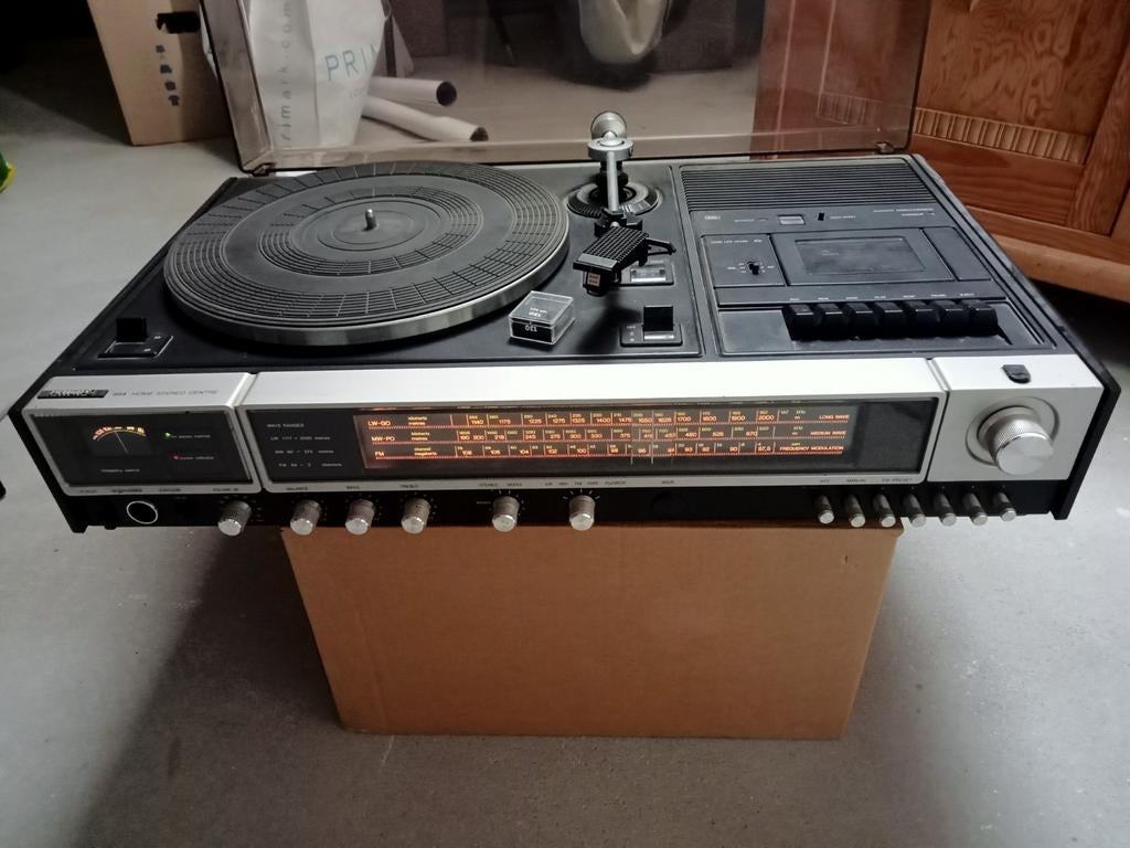 Philips stereo radio platenspeler en cassette . type 984, Ophalen, Gebruikt, Philips