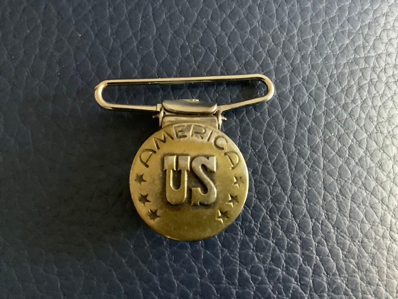 Vintage Americana US Clip - Stoere Kledingklem / Bretelsklem, Ophalen of Verzenden, Overige soorten, Amerika