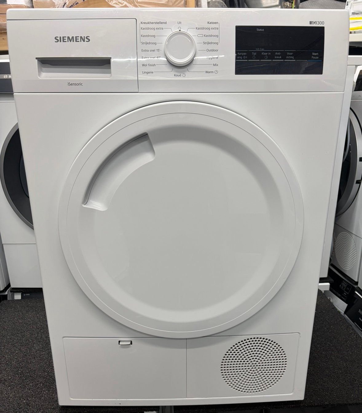 Siemens IQ300 droger 7KG condens incl garantie, Witgoed en Apparatuur, 6 tot 8 kg, Ophalen of Verzenden, Zo goed als nieuw, 85 tot 90 cm