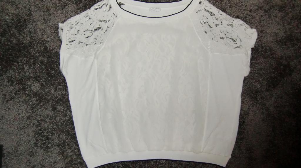 Top  Margittes  maat 38, Maat 38/40 (M), Wit, Margittes, Ophalen of Verzenden