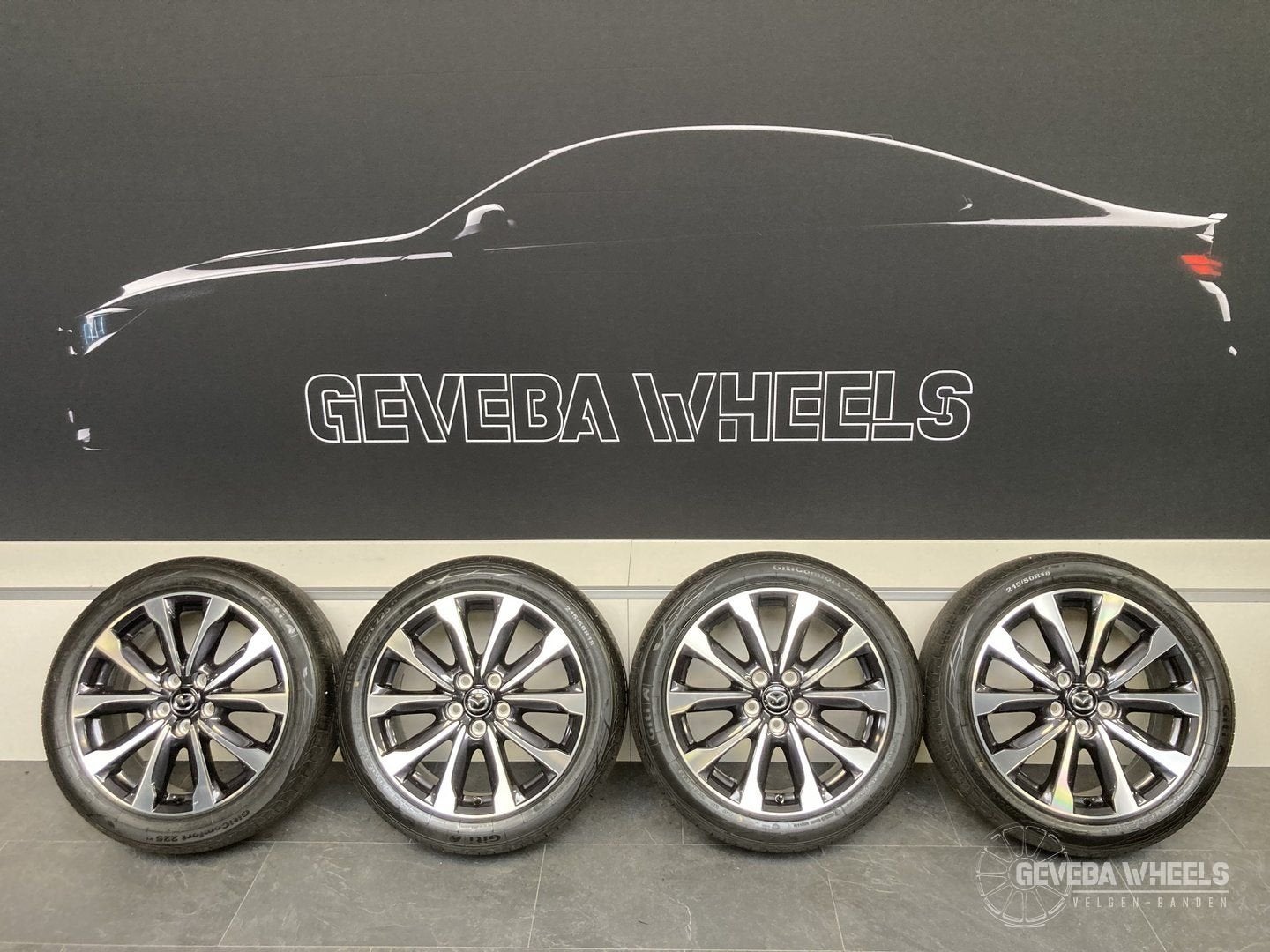 18” originele Mazda CX3 velgen + banden 5x114.3 215/50/18, 18 inch, -, -, Banden en Velgen
