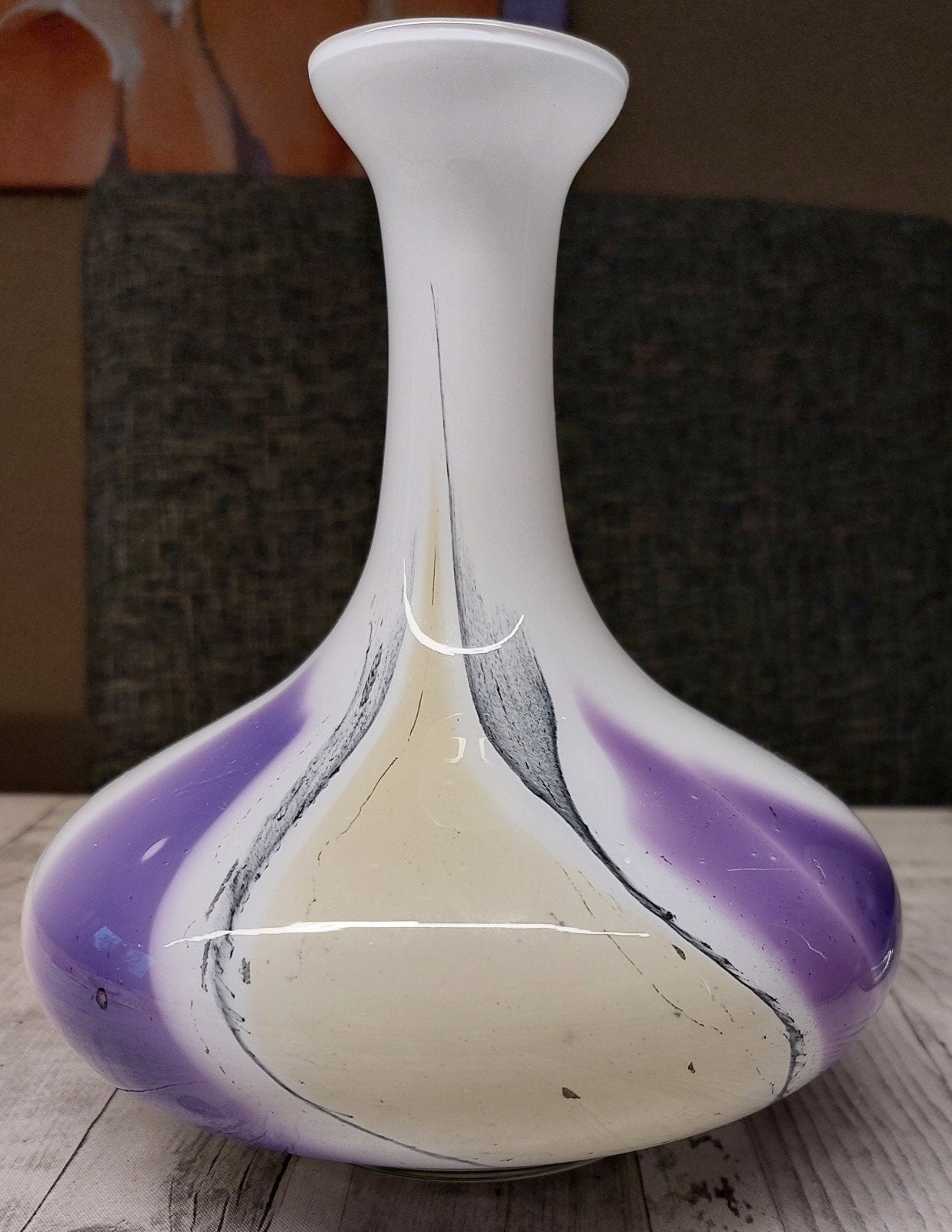 Richartz Art Collection Vaas. Vintage., Ophalen of Verzenden, Zo goed als nieuw, Glas, Minder dan 50 cm