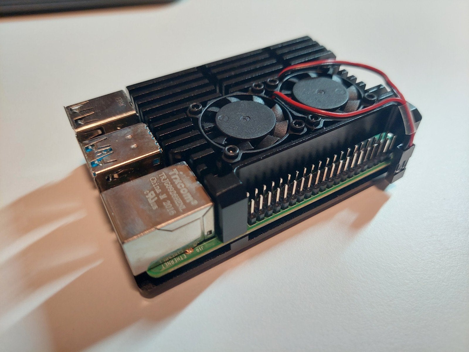 Raspberry Pi 4B 8GB RAM with heatsink case and fan, Ophalen, Gebruikt