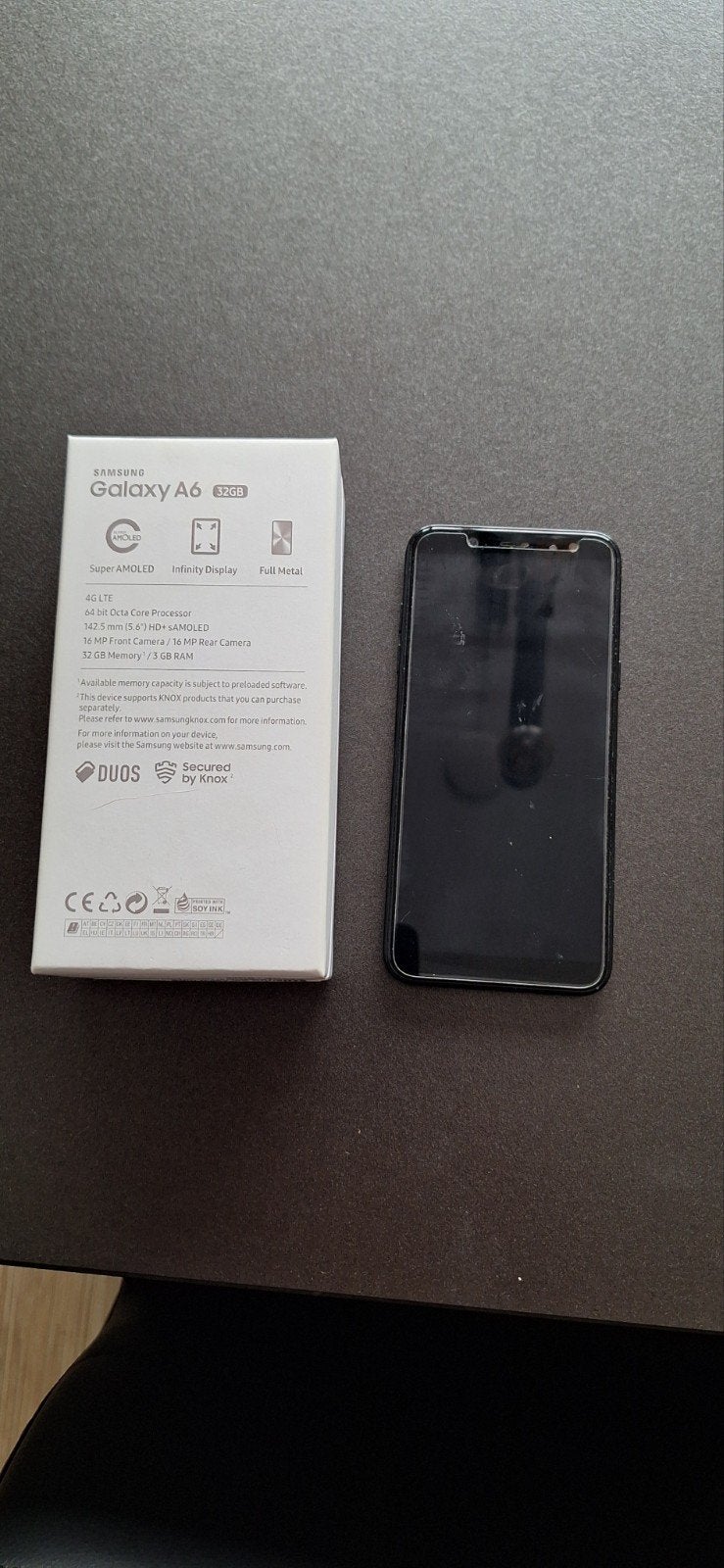 Samsung Galaxy A6 32 Gb, Gebruikt, Zwart, 32 GB, Ophalen of Verzenden