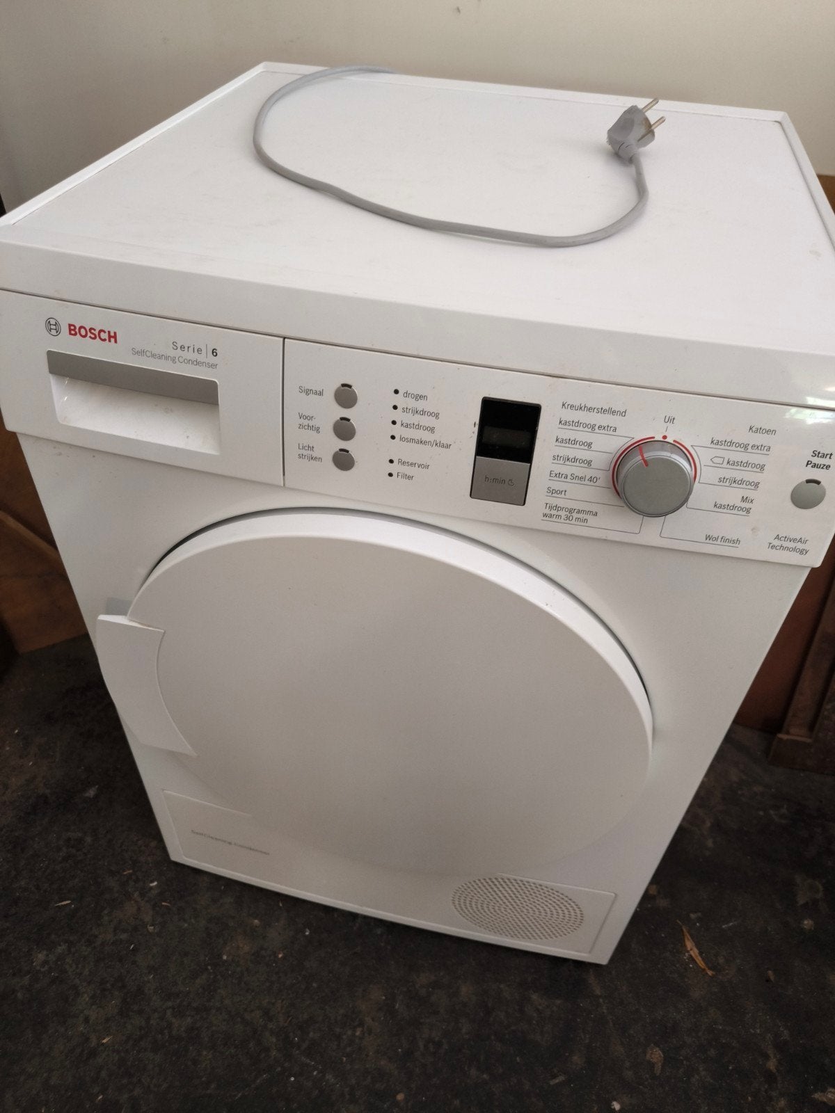 Bosch Serie 6 wasdroger, Witgoed en Apparatuur, Ophalen, Zo goed als nieuw, Voorlader, Condens