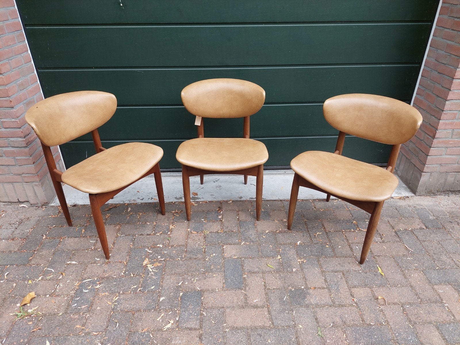 Set Tijsseling eetkamerstoelen jaren 50/60, Huis en Inrichting, Stoelen, Gebruikt, Jaren 50 - 60, Ophalen, Hout