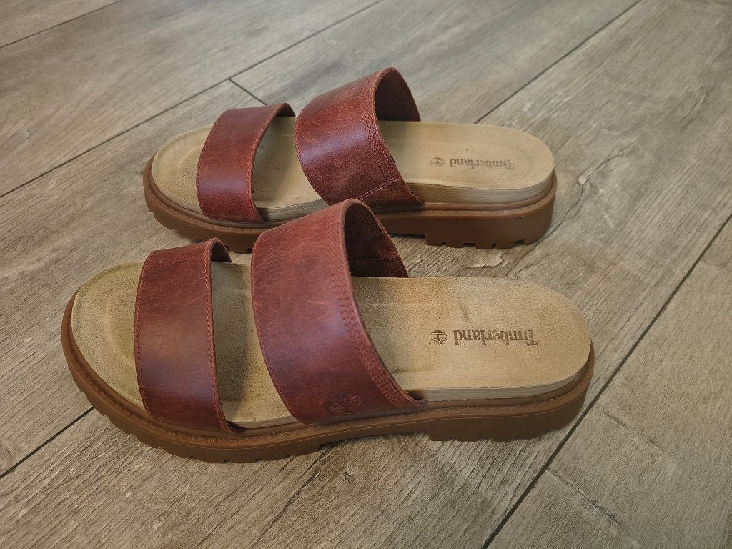 Timberland sandalen 39,5, Bruin, Zo goed als nieuw, Timberland, Sandalen of Muiltjes