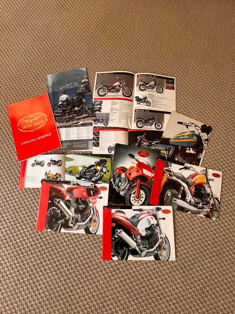 Moto Guzzi folders oud, Motoren, Handleidingen en Instructieboekjes, Ophalen of Verzenden, Moto Guzzi
