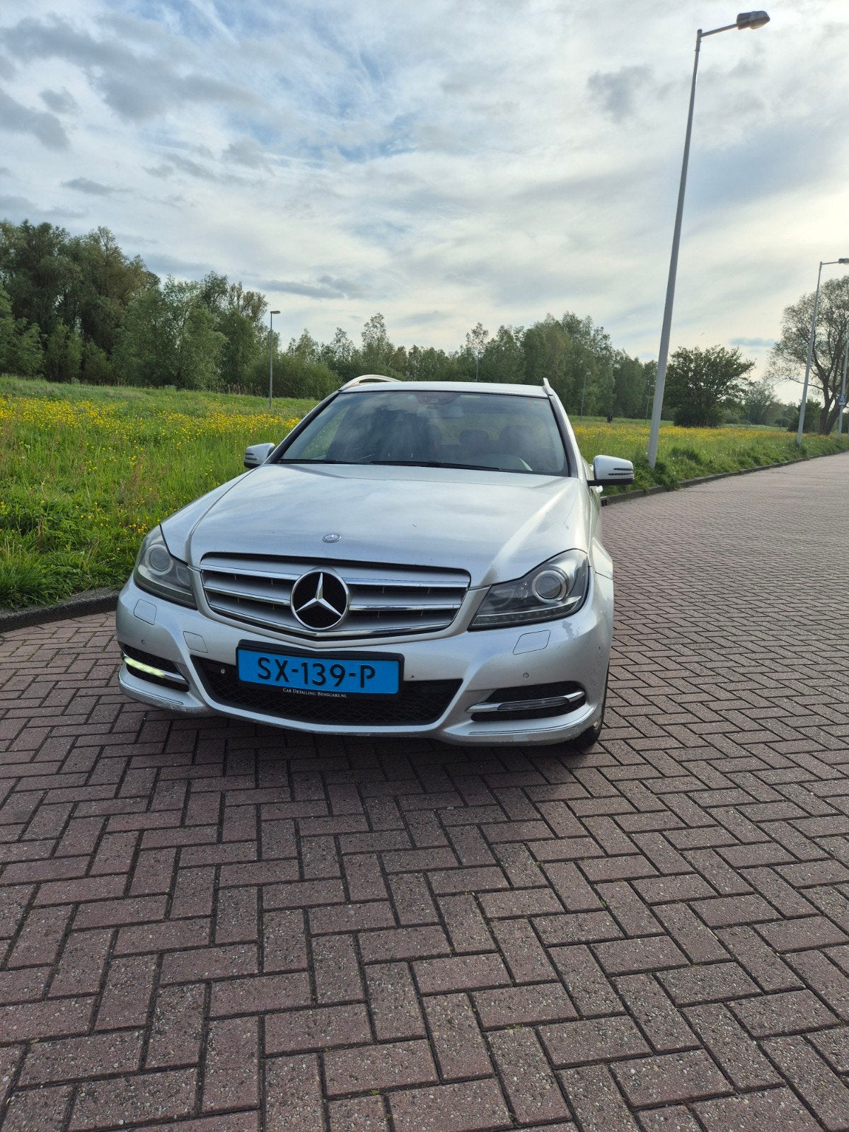 Mercedes-Benz C-Klasse C200cdi BE Estate Aut7 2013 Grijs, Auto's, Mercedes-Benz, Automaat, Euro 5, 1800 kg, Zwart
