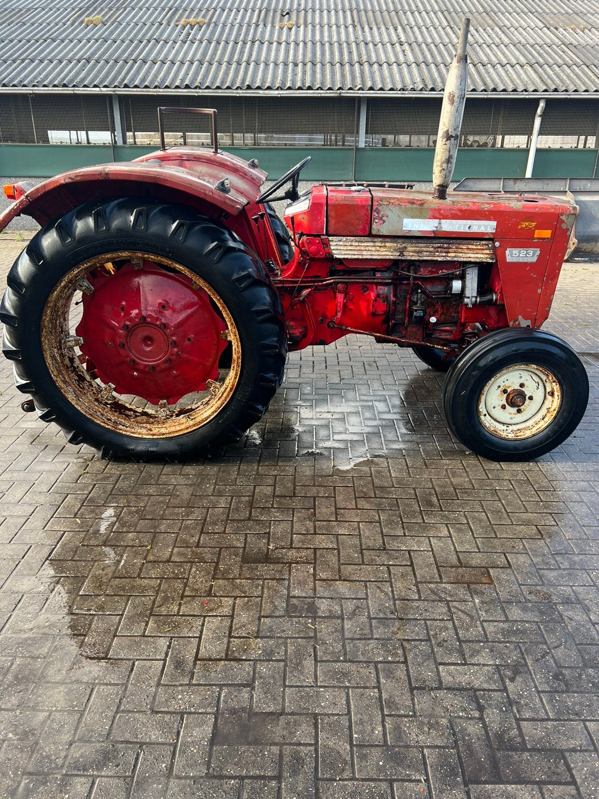 International 523 met agromatic, Ophalen