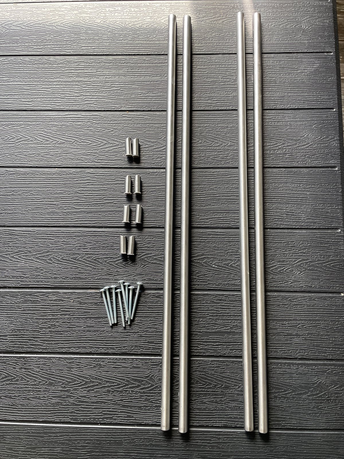 IKEA KALLRÖR Handgreep RVS - 2 sets van 2, Ophalen of Verzenden, Zo goed als nieuw, Rvs, Overige typen
