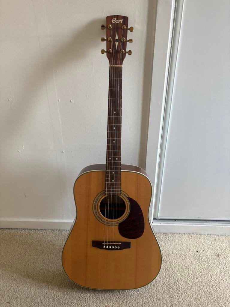 Cort EARTH70E-NS dreadnought semi-akoestische western giaar, Ophalen, Zo goed als nieuw, Western- of Steelstringgitaar, Met koffer
