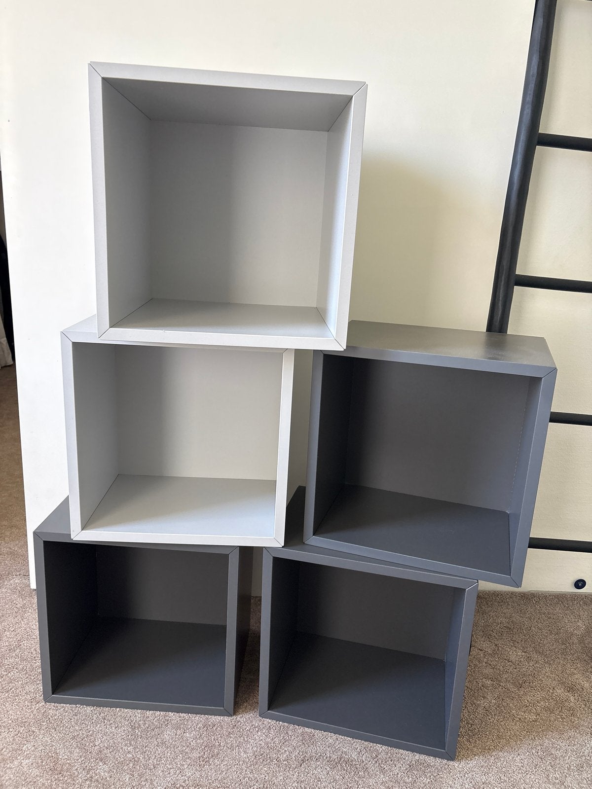 Ikea Eket wandkasten - lichtgrijs en donkergrijs, Ophalen, Gebruikt