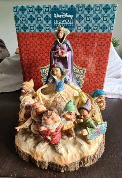 Disney Traditions Wood Carved Snow White Enesco Jim Shore, Verzamelen, Ophalen of Verzenden, Mickey Mouse, Zo goed als nieuw, Beeldje of Figuurtje