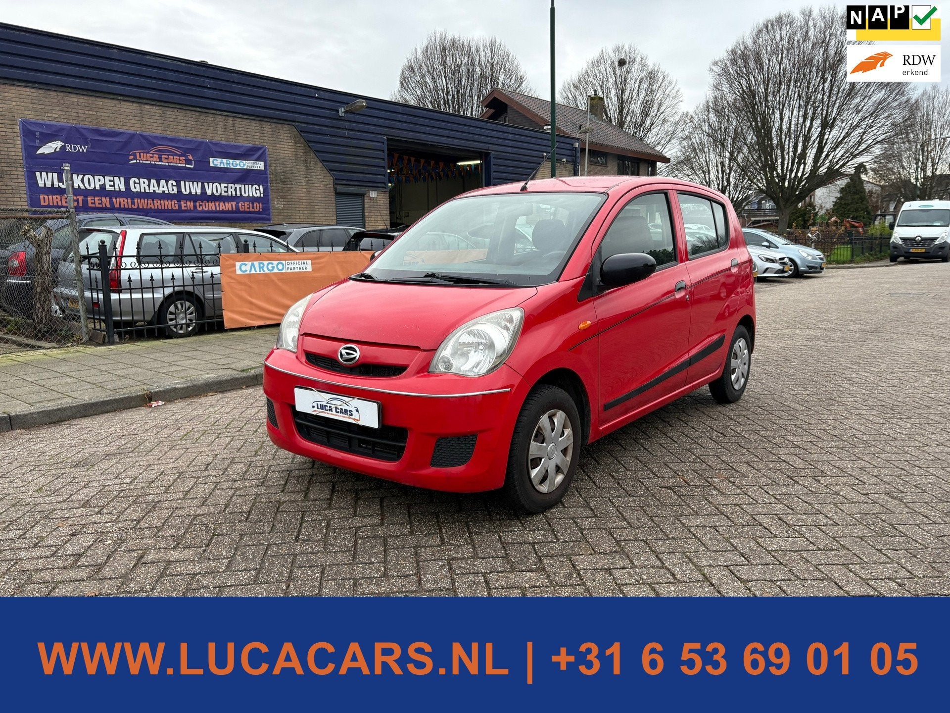 Daihatsu Cuore 1.0 Trend NIEUWE APK!, Auto's, Voorwielaandrijving, ABS, 18 €/maand, 4 stoelen