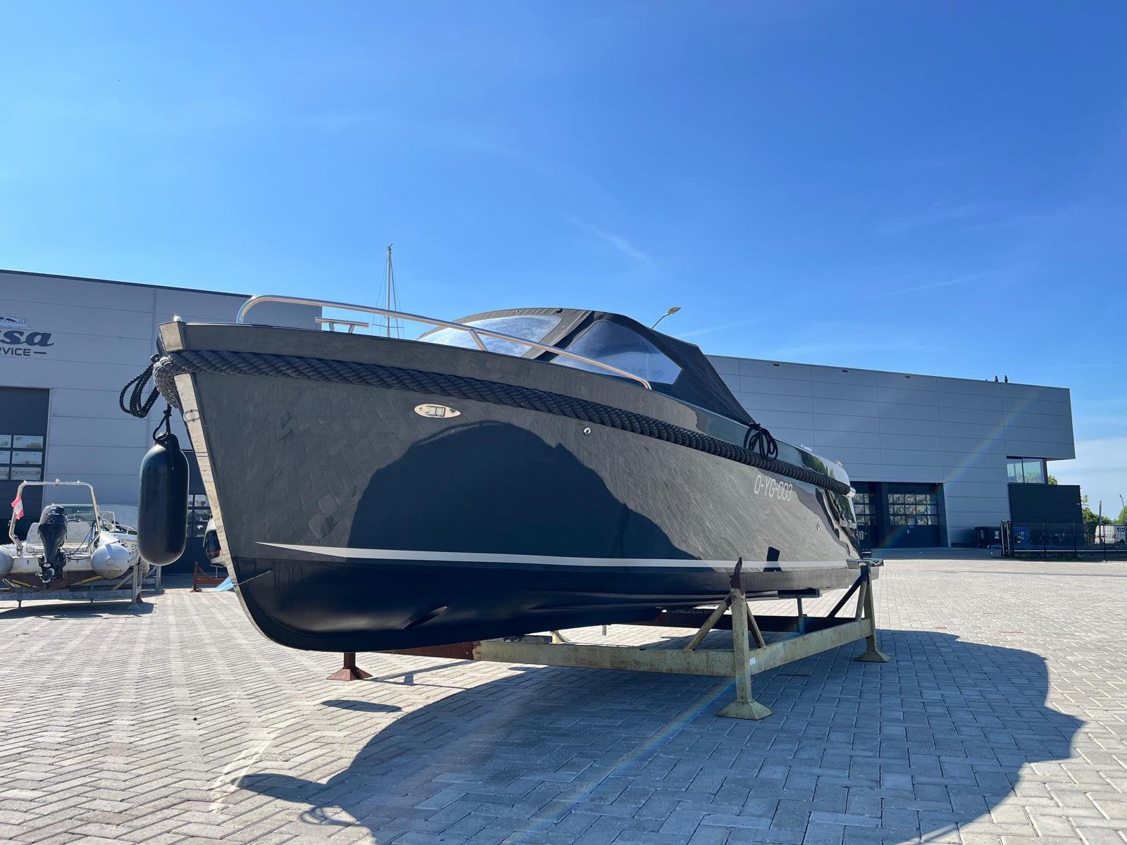 Maxima 720retro - Honda 100pk - volledig uitgerust, Watersport en Boten, Sloepen, Ophalen, Carbon, Zo goed als nieuw, Antifouling