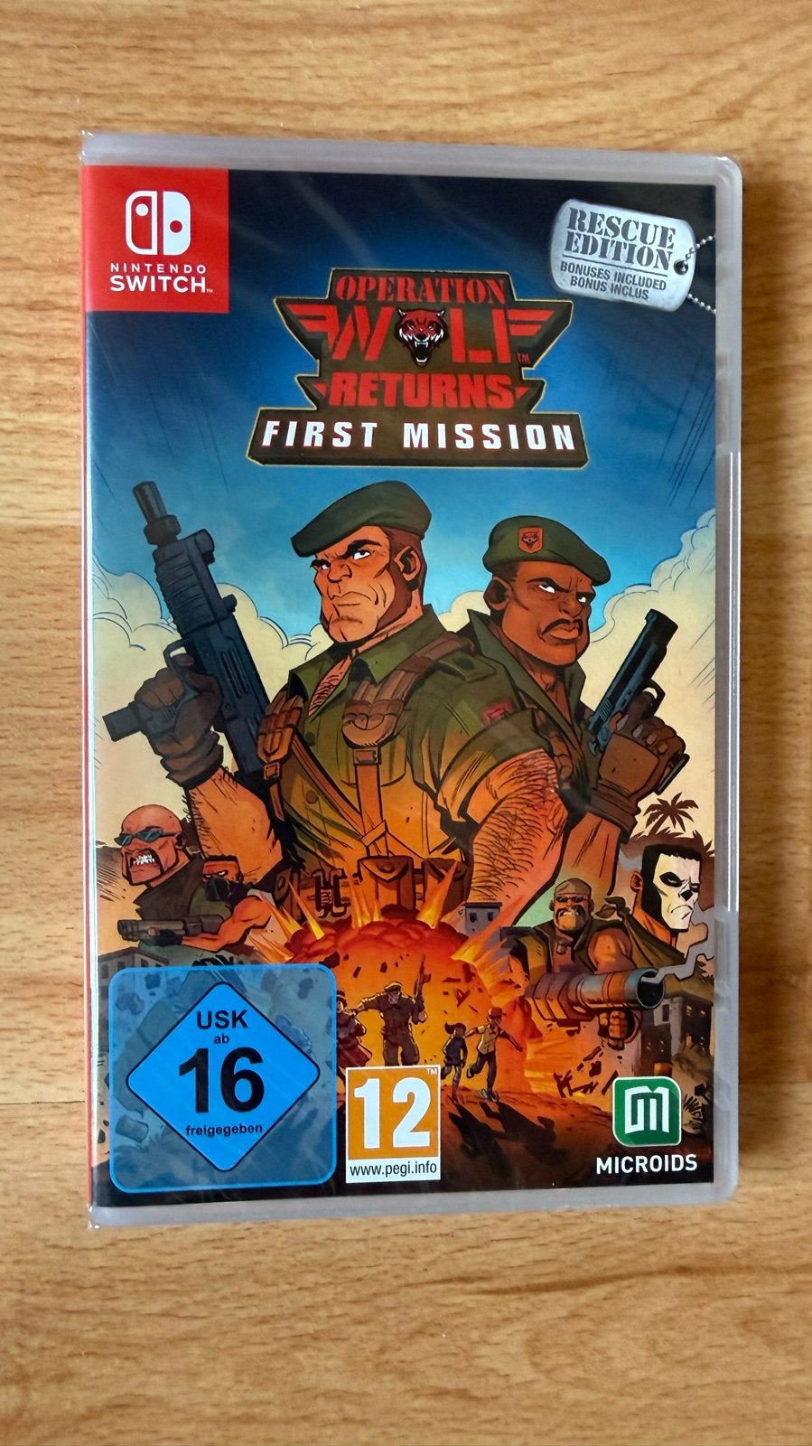 Operation Wolf Returns: First Mission - MISB Nintendo Switch, Shooter, 2 spelers, Eén computer, Ophalen of Verzenden
