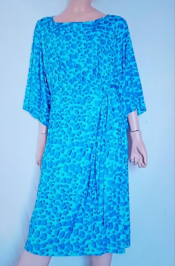 MART VISSER Jurk , Maat 46, Blauw, Maat 46/48 (XL) of groter, Ophalen of Verzenden, Zo goed als nieuw