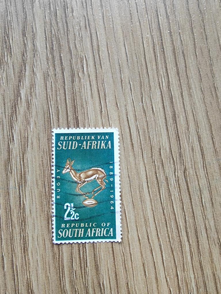 Zuid-Afrika Postzegel Rugby 1889-1964 Springbok, Ophalen of Verzenden, Postfris