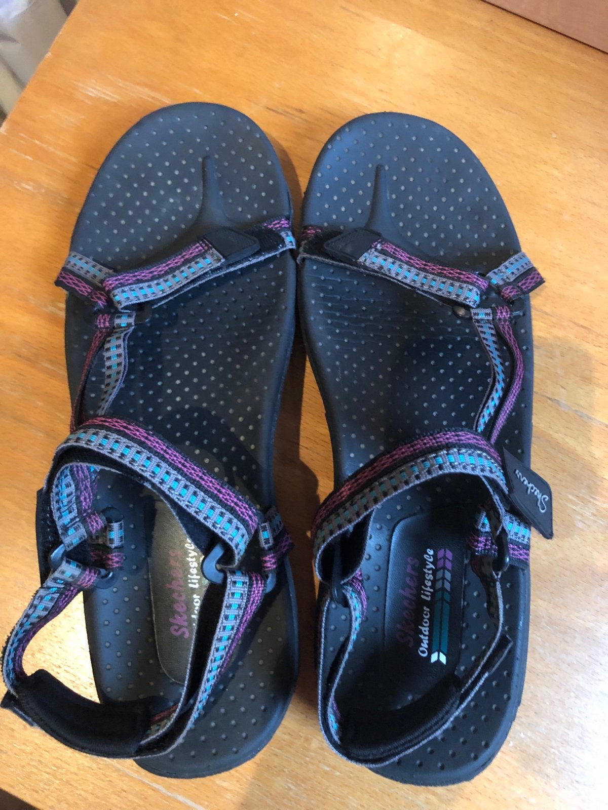 Damessandalen Skechers Outdoor Lifestyle Maat 41, Kleding | Dames, Ophalen of Verzenden, Gedragen, Zwart, Sandalen of Muiltjes