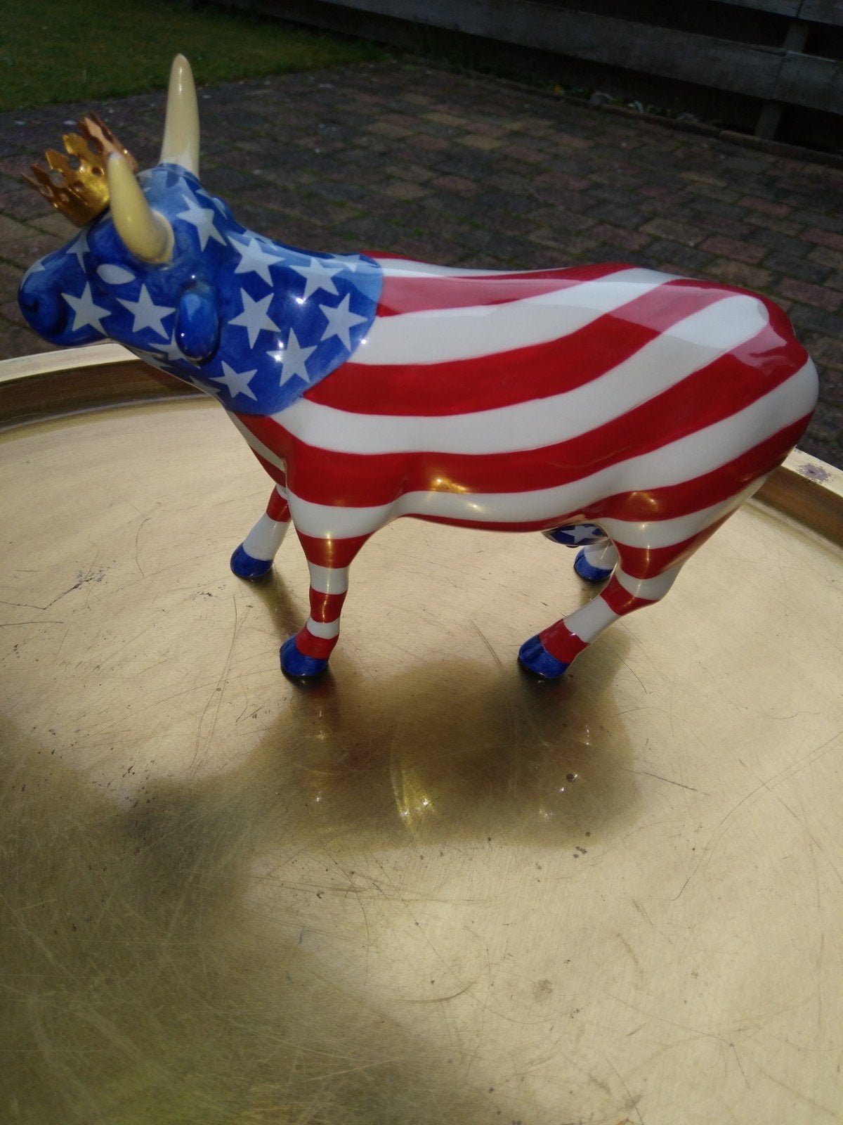 Cow Parade Koe "American Royal" MEDIUM, Ophalen of Verzenden, Zo goed als nieuw, Dier