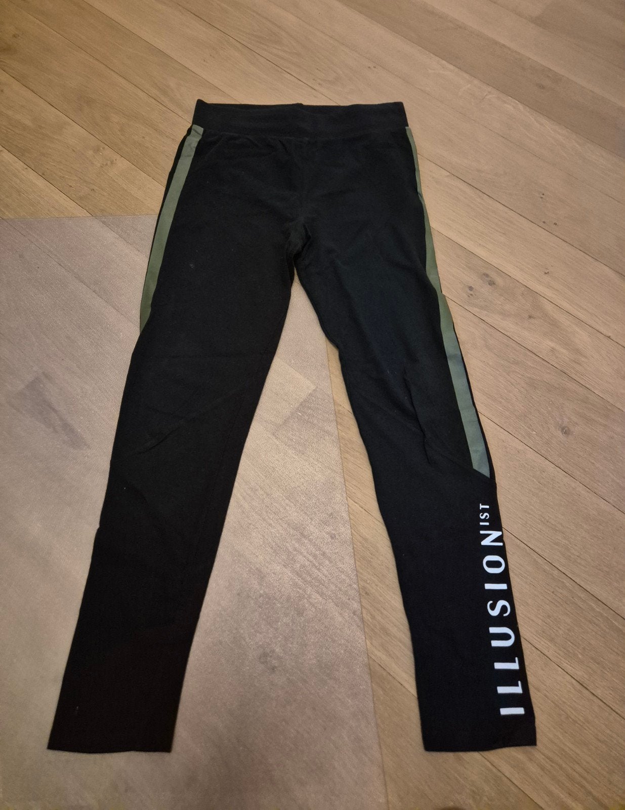 Tally Weijl Legging Zwart met Groene Streep Maat 40, Legging, Tally Weijl, Zwart, Maat 40/42 (M)