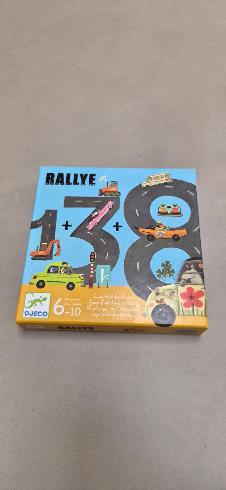 Djeco Rallye 6-10 jaar, Hobby en Vrije tijd, Een of twee spelers, Ophalen of Verzenden, Zo goed als nieuw, Djeco