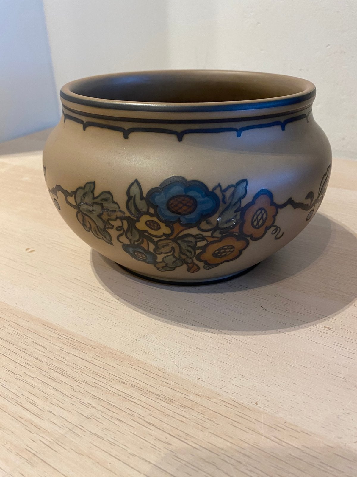 Jaren 30 bloempot, Antiek en Kunst, Antiek | Keramiek en Aardewerk, Ophalen of Verzenden