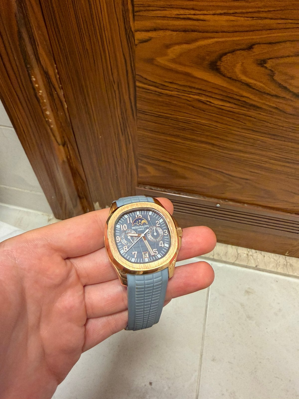 Patek Philippe Aquanaut 5261R, Ophalen of Verzenden, Staal, Overige merken, 1960 of later