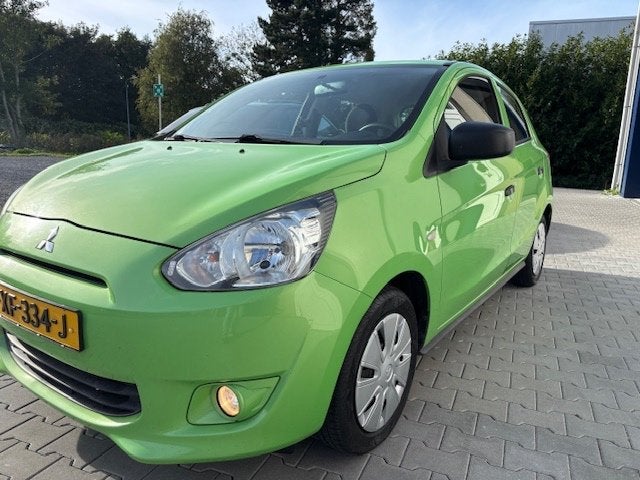 Mitsubishi Space Star 1.0 Mivec AIRCO 5 DEUREN ELEC 2014, Auto's, Voorwielaandrijving, Euro 5, Stof, Zwart