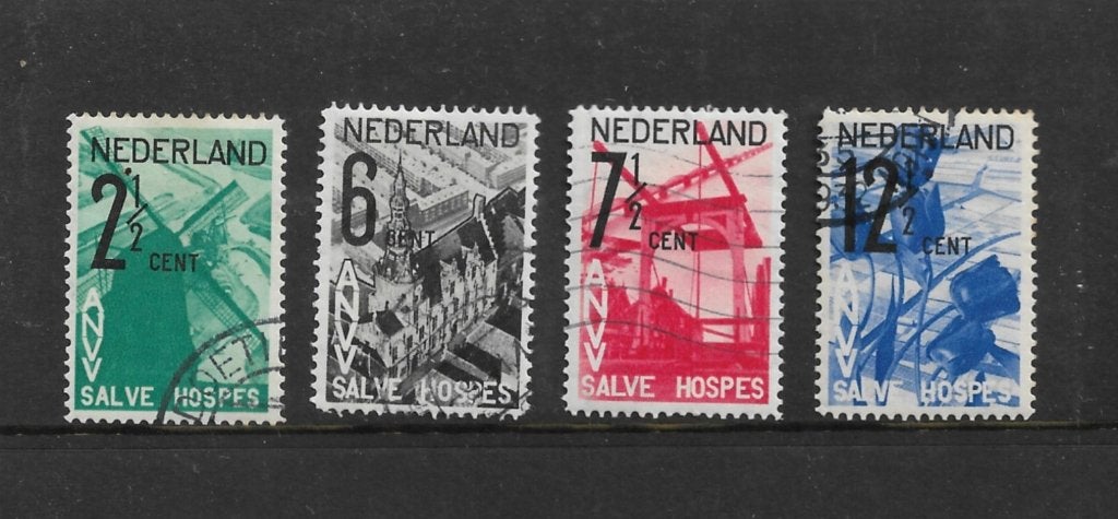 Wm no 244-47 Gestempeld zie scan, Ophalen of Verzenden, Gestempeld