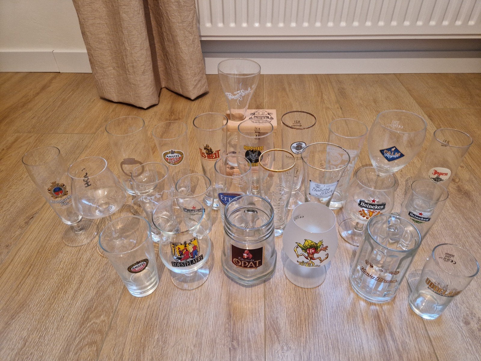 Diverse bierglazen o.a. Pauwel Kwak, Overige typen, Ophalen of Verzenden, Gebruikt, Glas