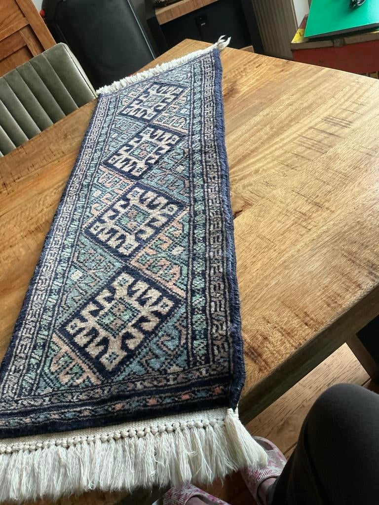 Perzisch tapijt/ tafelloper, 200 cm of meer, Zo goed als nieuw, Rechthoekig, 50 tot 100 cm