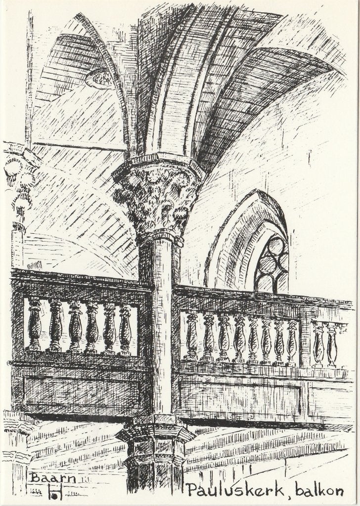 BAARN Paulus Kerk Balkon gr.f., Verzamelen, Verzenden, 1980 tot heden, Ongelopen, Utrecht