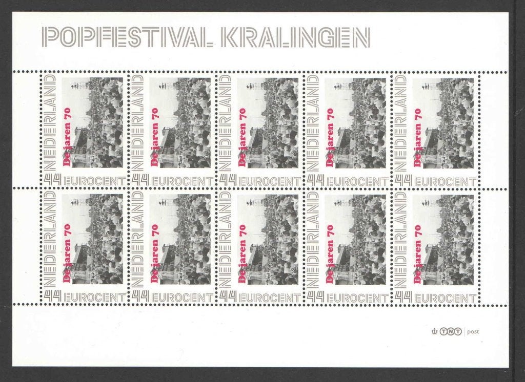 Nostalgie op Postzegels Jaren '70: Popfestival Kralingen, Ophalen of Verzenden, Na 1940, Postfris