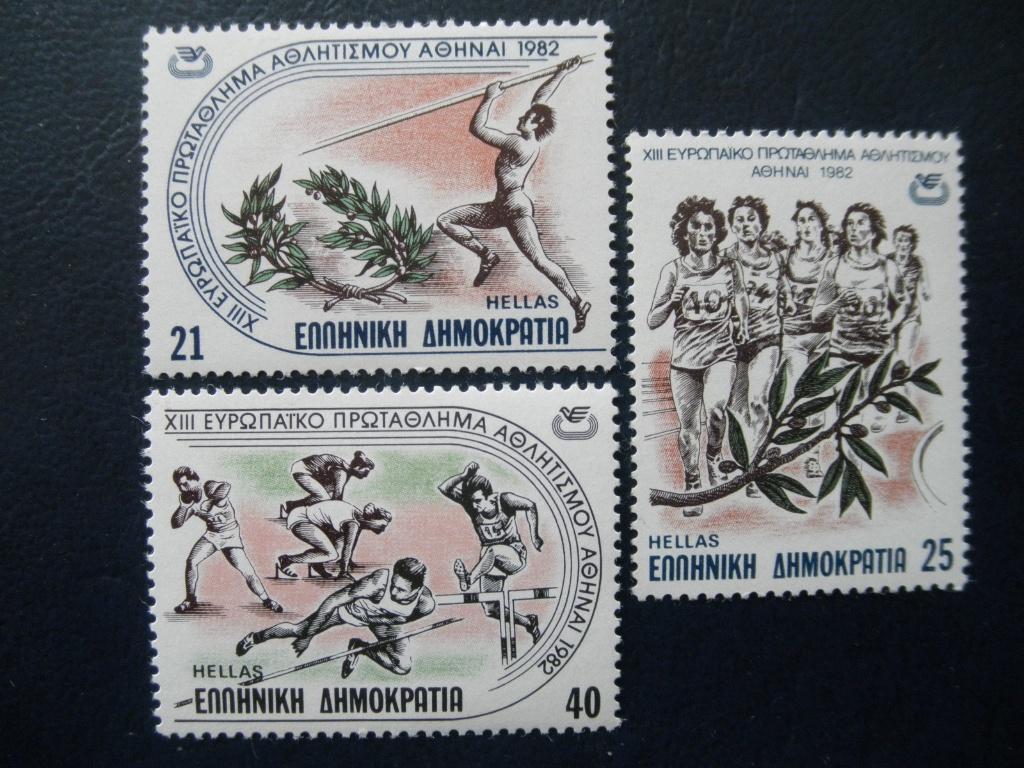 Postzegels Griekenland 1982 atletiek - cw 1,80 postfris., Ophalen of Verzenden, Griekenland, Postfris