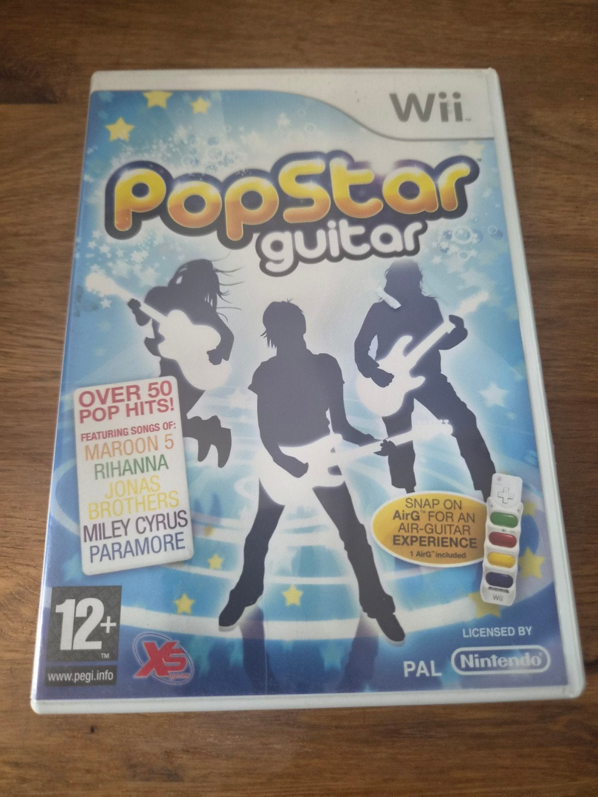 PopStar Guitar Wii - Inclusief AirG voor Air-Gitaar Ervaring, Ophalen of Verzenden