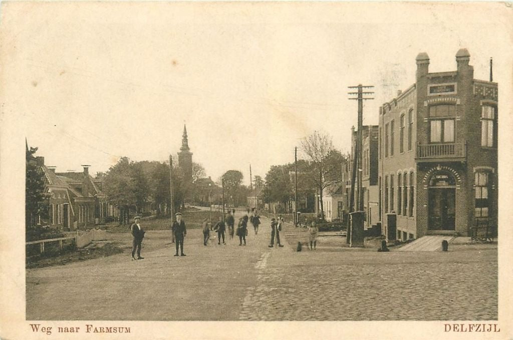 701-020-011 Delfzijl Weg naar Farmsum, Verzenden, Voor 1920, Groningen