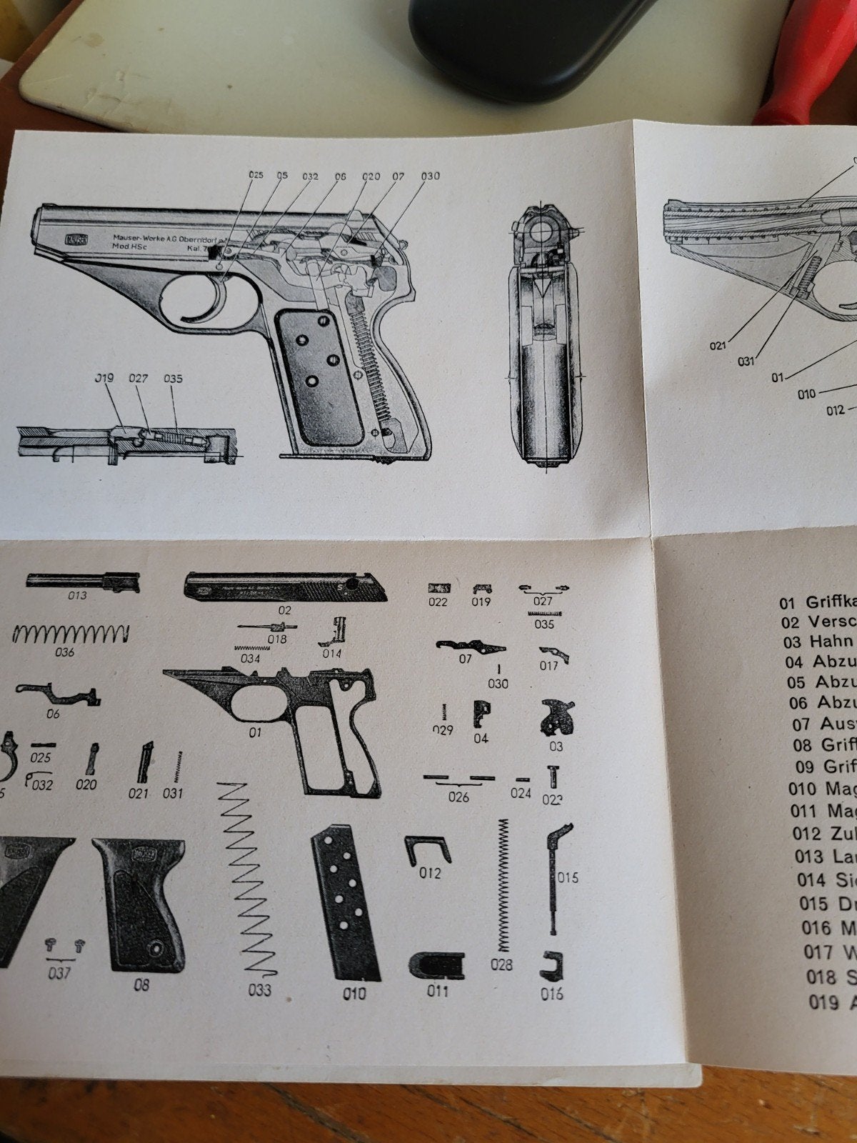 Origineel instructieboekje Mauser HSc (1944) - Wa nummer, Ophalen of Verzenden