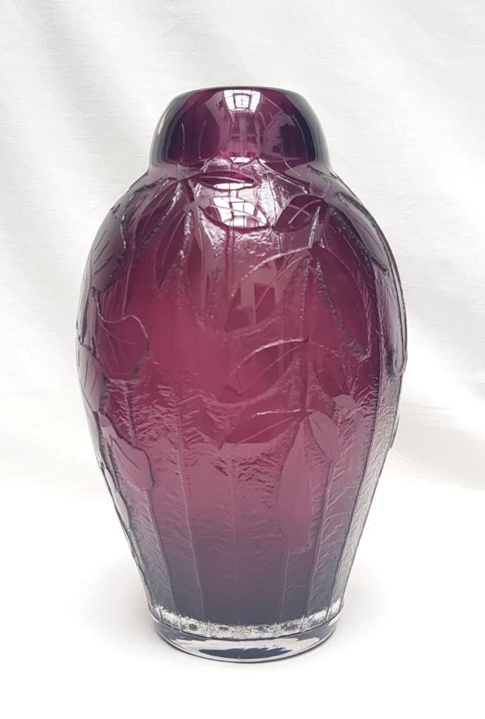 Art Deco Vaas - Le Verre Français - Charder., Antiek en Kunst, Antiek | Glas en Kristal, Ophalen of Verzenden