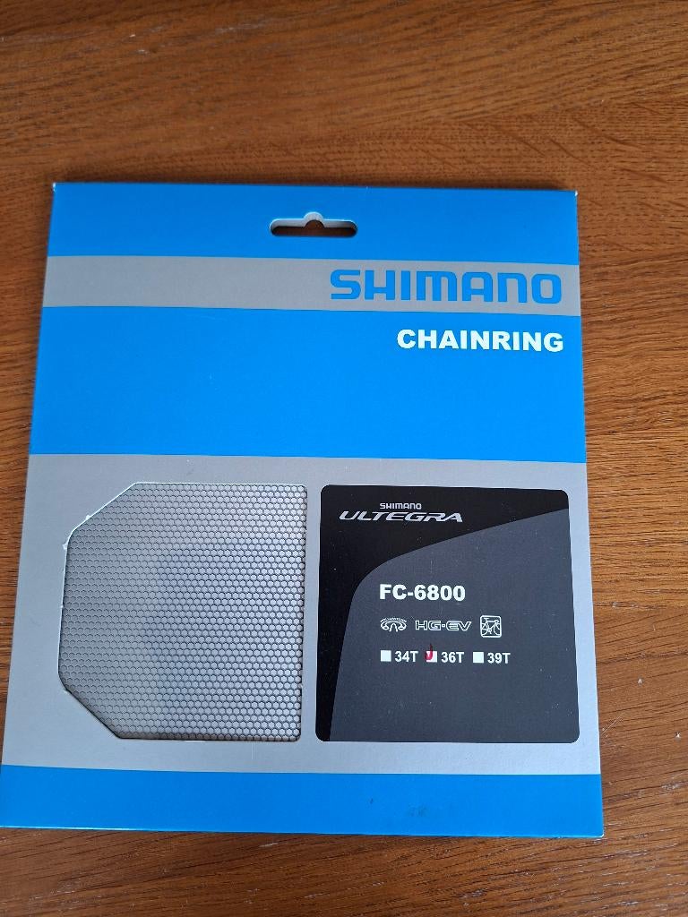 Shimano FC-6800 36t tandwiel, Shimano Ultegra, Nieuw, Aluminium, Ophalen