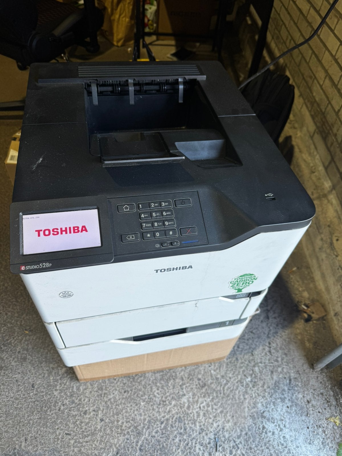 Toshiba printer, Ophalen, Zo goed als nieuw