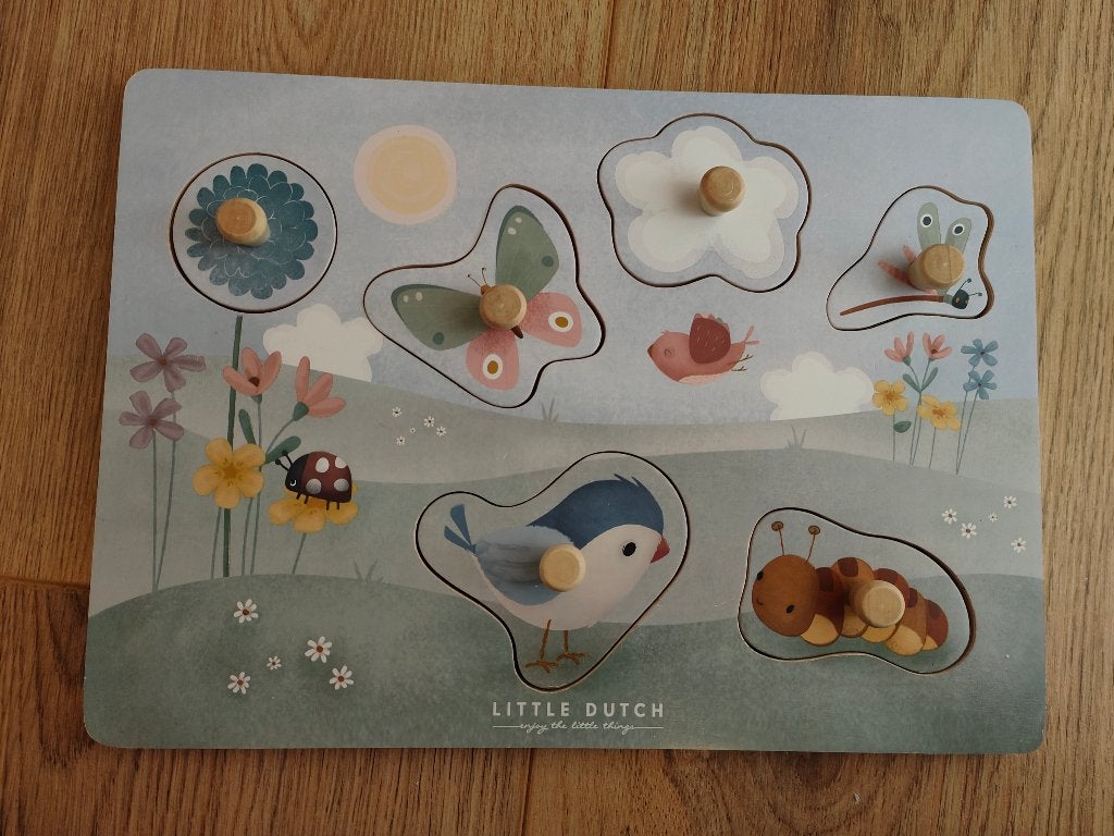 Little Dutch voelpuzzel flowers&butterflies, Ophalen of Verzenden, Zo goed als nieuw, Overige typen