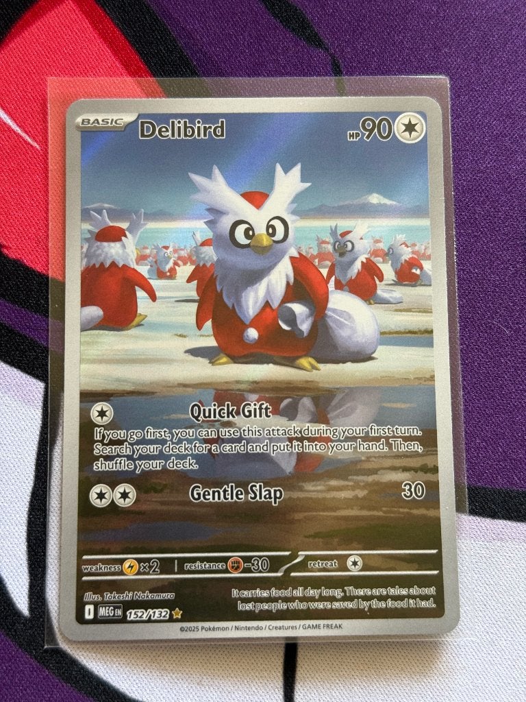 Pokemon delibird Meg 152, Verzenden, Nieuw, Losse kaart, Foil