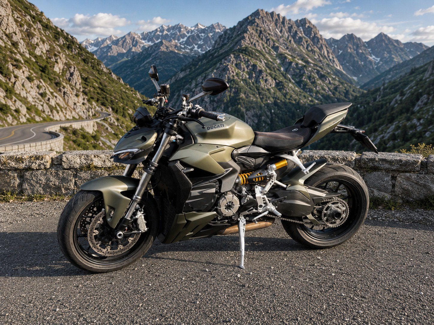 Ducati streetfighter v2 | storm green | dealer onderhouden |, 2 cilinders, Motorrijbewijs A, Handgeschakeld, Naked bike
