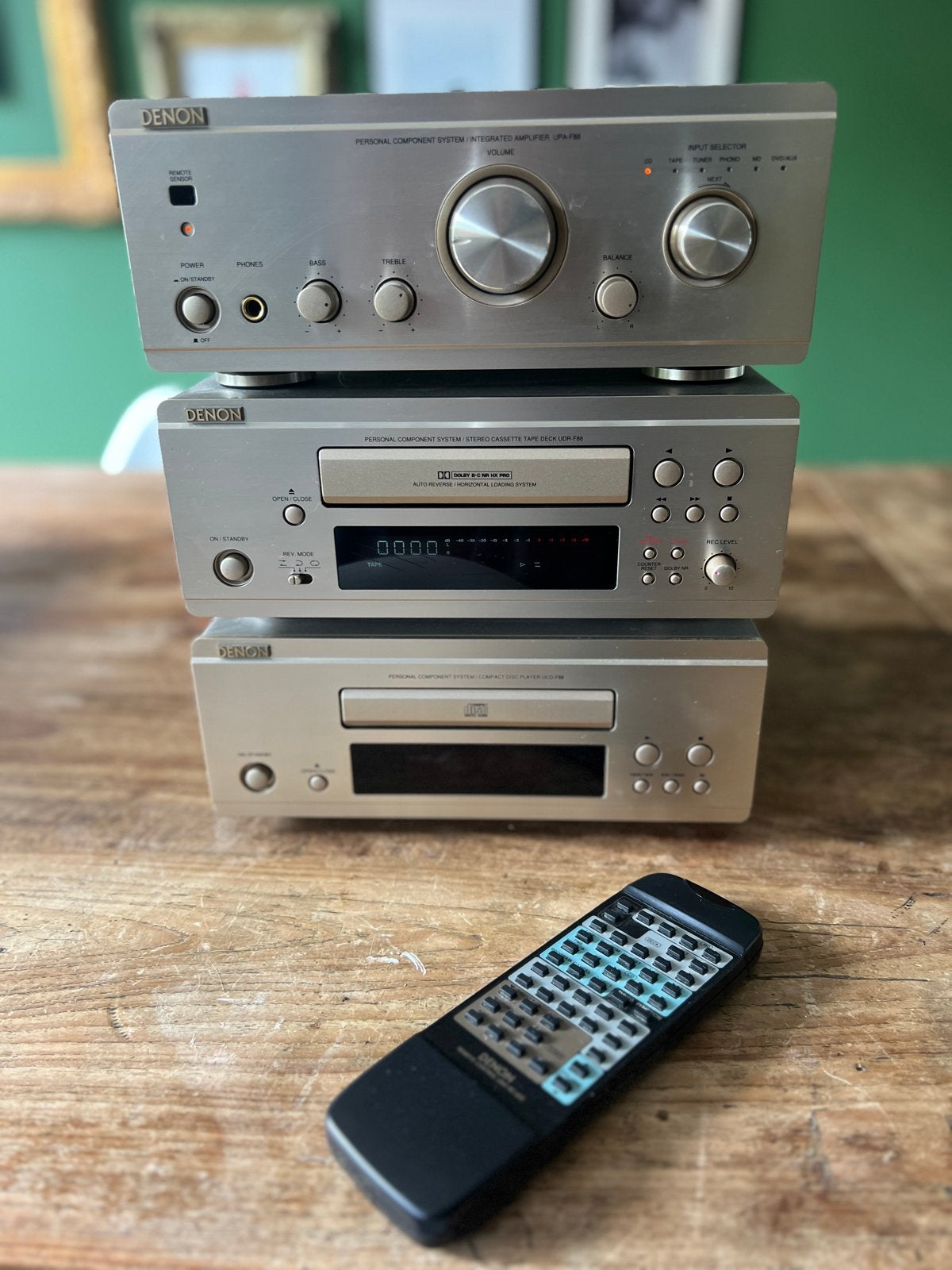 Denon Midi Set met CD-speler en Cassettedeck, Gebruikt, Cassettedeck, Denon, Losse componenten