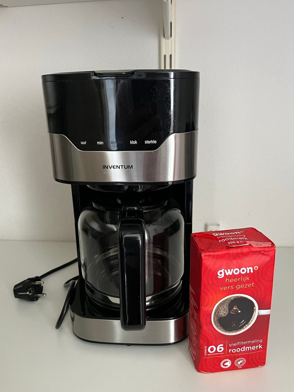 Inventum koffiezetapparaat - Heerlijke filterkoffie, Gebruikt, 10 kopjes of meer, Koffiemachine, Gemalen koffie