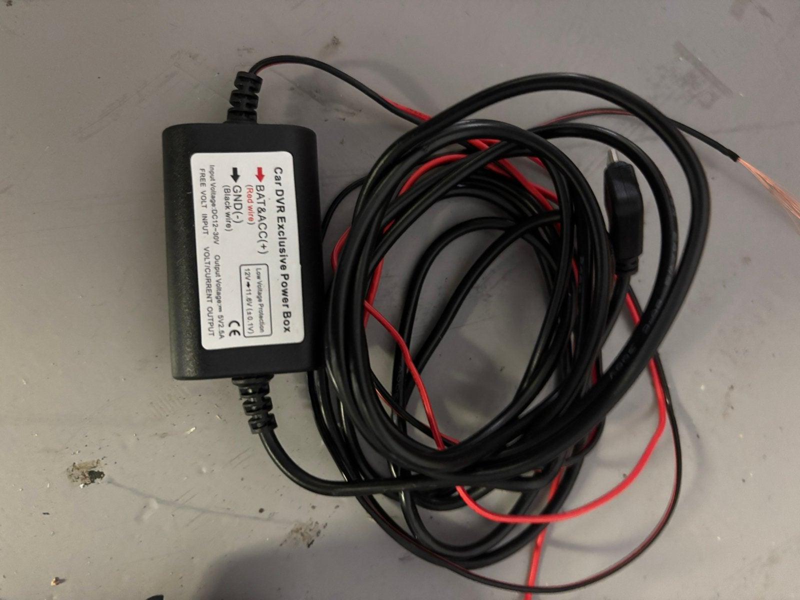 Dashcam met power box, Ophalen of Verzenden, Gebruikt