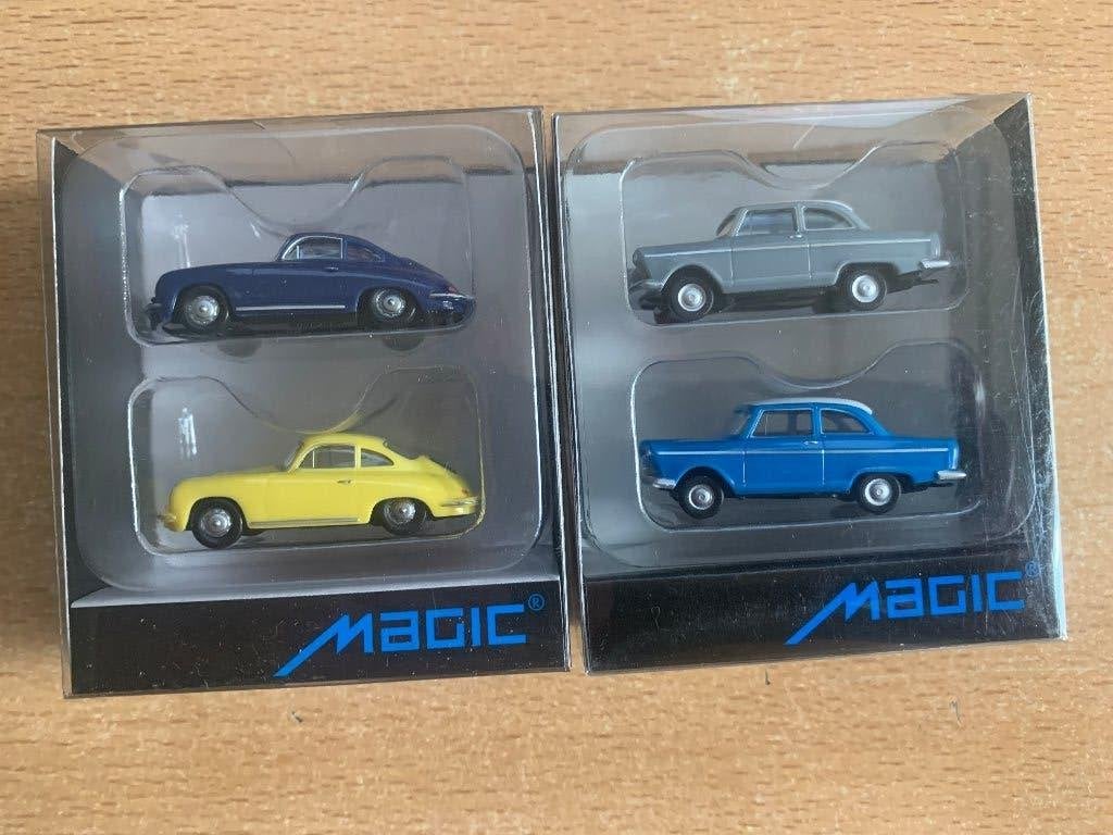 Herpa ( Magic)  2 setjes  van 2 stuks  modelauto's  1/87, Ophalen of Verzenden, Nieuw, Auto, Herpa