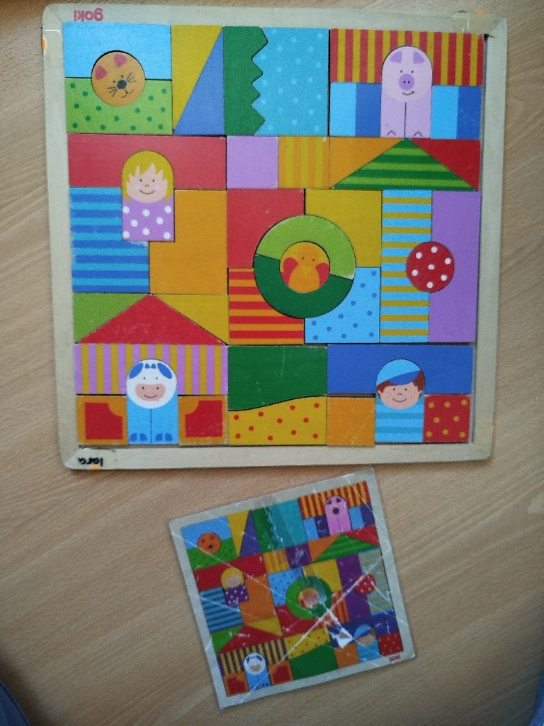 Mozaïekpuzzel hout, Ophalen of Verzenden, Gebruikt
